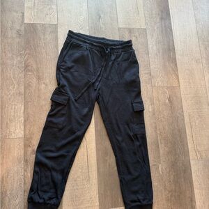 RD Style Charcoal Knit Cargo Joggers
